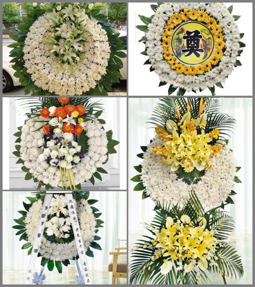 湖南永州祁阳县白水镇烟塘村花圈速递